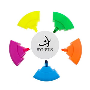 5-Colour Round Highlighter