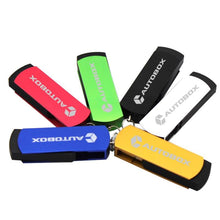 Load image into Gallery viewer, 4GB Rotating USB Thumbdrive With Coloured Body