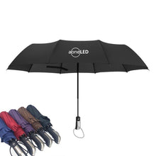 Load image into Gallery viewer, 10 Ribbed Automatic Triple-Folding Umbrella