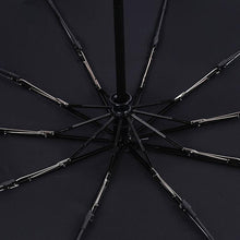 Load image into Gallery viewer, 10 Ribbed Automatic Triple-Folding Umbrella