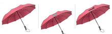 Load image into Gallery viewer, 10 Ribbed Automatic Triple-Folding Umbrella