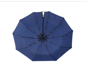 10 Ribbed Automatic Triple-Folding Umbrella