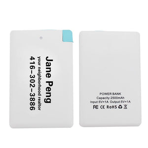 2500 Mah Card-Sized Power Bank