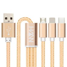 Load image into Gallery viewer, 3-In-1 Aluminium Alloy Charging Cable Set