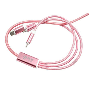 3-In-1 Aluminium Alloy Charging Cable Set