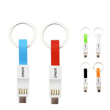 Load image into Gallery viewer, 3-in-1 Magnetic Charging Cable Keychain