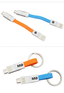 3-in-1 Magnetic Charging Cable Keychain