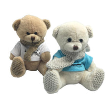 Load image into Gallery viewer, 16cm Teddy Bear Plush Toy With Knitted Scarf